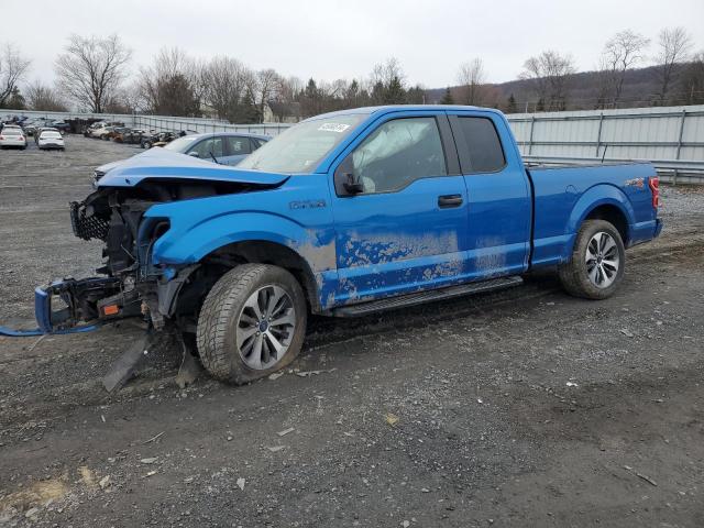 1FTFX1E47KFC75033 - 2019 FORD F150 SUPER CAB BLUE photo 1