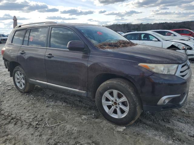 5TDZA3EH3DS044386 - 2013 TOYOTA HIGHLANDER BASE BURGUNDY photo 4