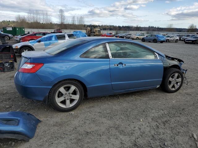 2HGFG12836H561782 - 2006 HONDA CIVIC EX BLUE photo 3