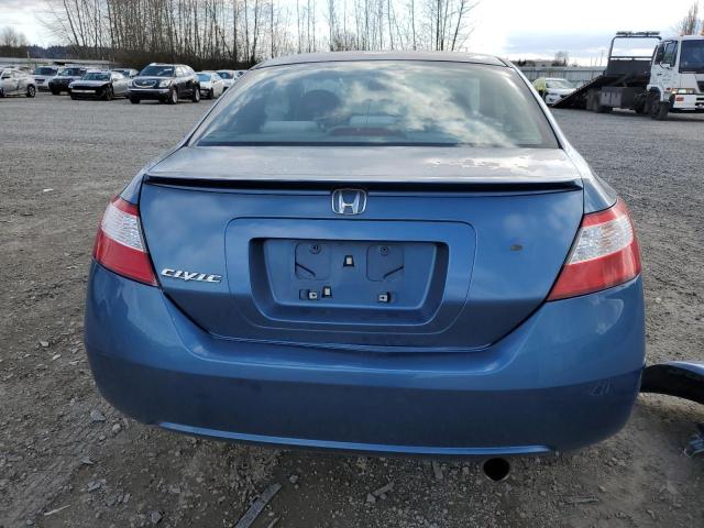 2HGFG12836H561782 - 2006 HONDA CIVIC EX BLUE photo 6