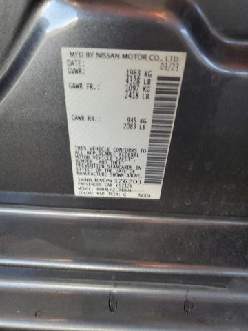 1N4BL4DV0PN376701 - 2023 NISSAN ALTIMA SV GRAY photo 12