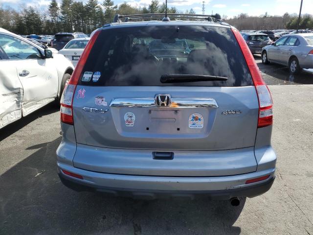 5J6RE4H74AL005925 - 2010 HONDA CR-V EXL BLUE photo 6