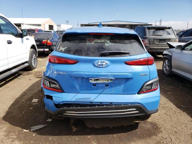 KM8K53AG1PU160569 - 2023 HYUNDAI KONA LIMITED BLUE photo 6