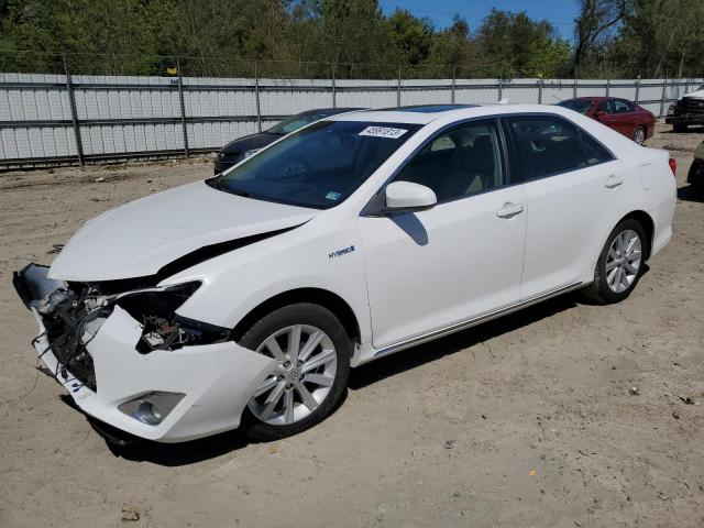 4T1BD1FK9EU106390 - 2014 TOYOTA CAMRY HYBRID WHITE photo 1