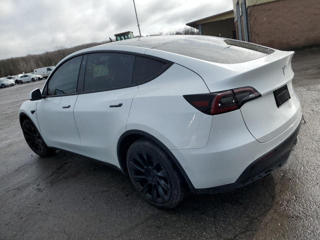 7SAYGDEE1NF338349 - 2022 TESLA MODEL Y WHITE photo 2