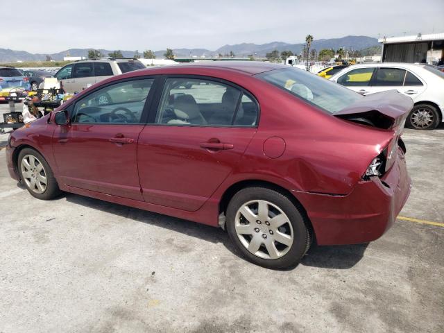 19XFA1F56AE042357 - 2010 HONDA CIVIC LX BURGUNDY photo 2