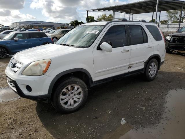 JHLRD78985C008427 - 2005 HONDA CR-V SE WHITE photo 1