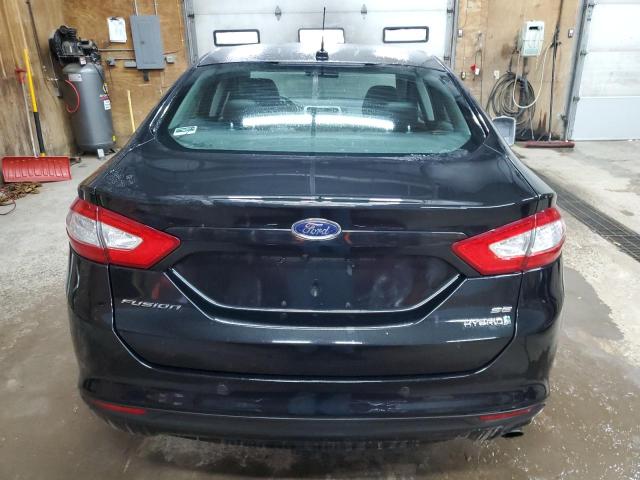 3FA6P0LU3DR163032 - 2013 FORD FUSION SE HYBRID BLACK photo 6