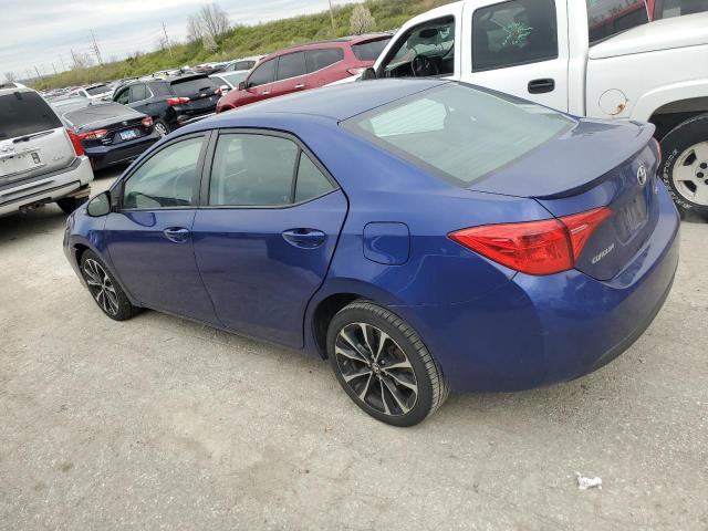 2T1BURHE2HC767335 - 2017 TOYOTA COROLLA L BLUE photo 2