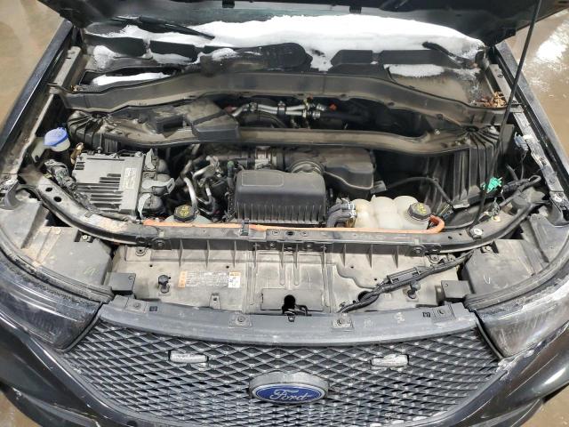 1FM5K8AW1NNA01987 - 2022 FORD EXPLORER POLICE INTERCEPTOR შავი ფოტო 11