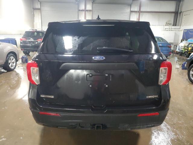 1FM5K8AW1NNA01987 - 2022 FORD EXPLORER POLICE INTERCEPTOR შავი ფოტო 6