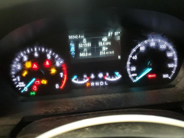 1FM5K8AW1NNA01987 - 2022 FORD EXPLORER POLICE INTERCEPTOR შავი ფოტო 9