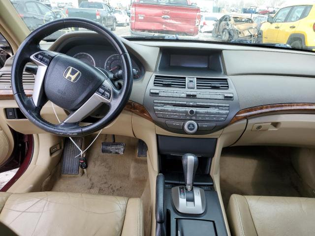 1HGCP36899A040268 - 2009 HONDA ACCORD EXL BURGUNDY photo 8