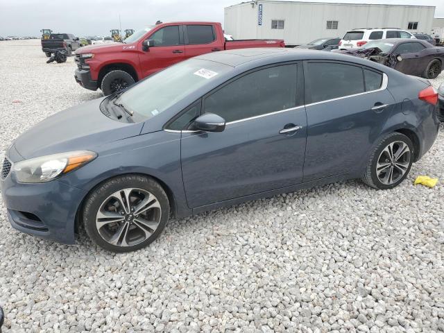 KNAFZ4A80E5073422 - 2014 KIA FORTE EX BLUE photo 1