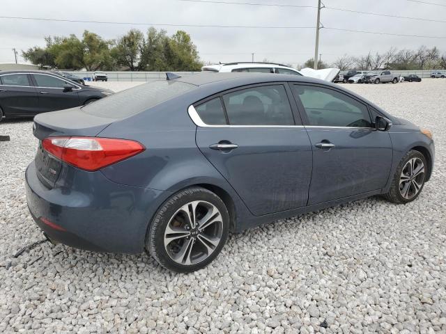 KNAFZ4A80E5073422 - 2014 KIA FORTE EX BLUE photo 3