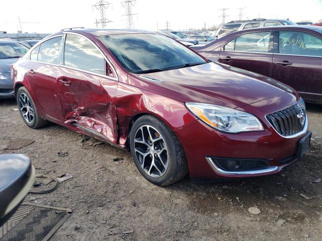 2G4GL5EX6H9198587 - 2017 BUICK REGAL SPORT TOURING BURGUNDY photo 4