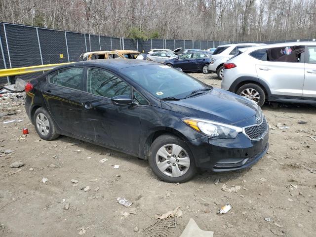 KNAFK4A62F5356859 - 2015 KIA FORTE LX BLACK photo 4