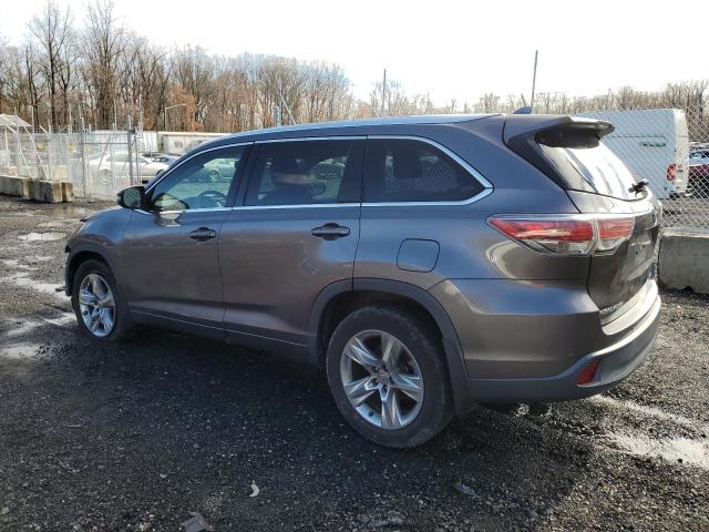 5TDDKRFH0ES023201 - 2014 TOYOTA HIGHLANDER LIMITED GRAY photo 2