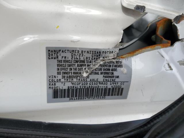 3N1AB8DV9PY272150 - 2023 NISSAN SENTRA SR WHITE photo 12