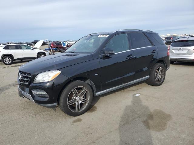 4JGDA5HBXCA031168 - 2012 MERCEDES-BENZ ML 350 4MATIC BLACK photo 1