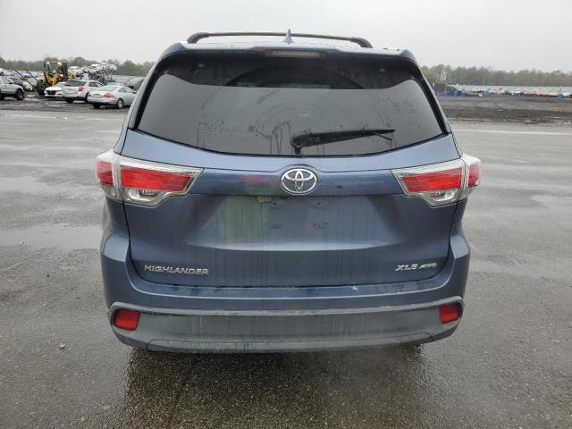 5TDJKRFH9GS248772 - 2016 TOYOTA HIGHLANDER XLE 蓝色 照片 6