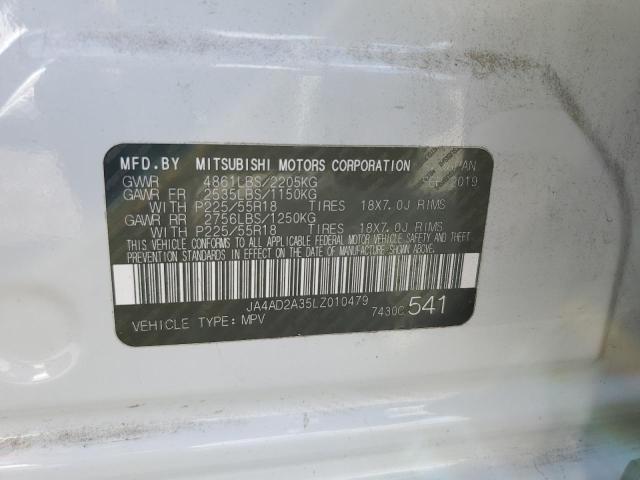 JA4AD2A35LZ010479 - 2020 MITSUBISHI OUTLANDER ES WHITE photo 13