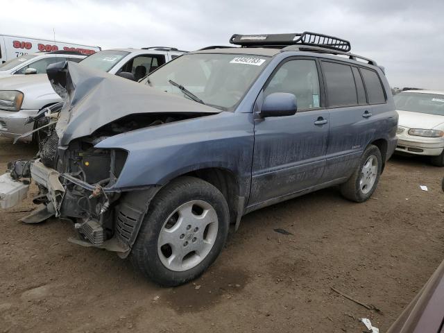 JTEDP21A370144924 - 2007 TOYOTA HIGHLANDER SPORT BLUE photo 1