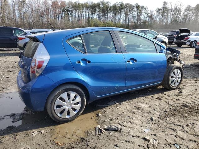 JTDKDTB34C1515958 - 2012 TOYOTA PRIUS C BLUE photo 3