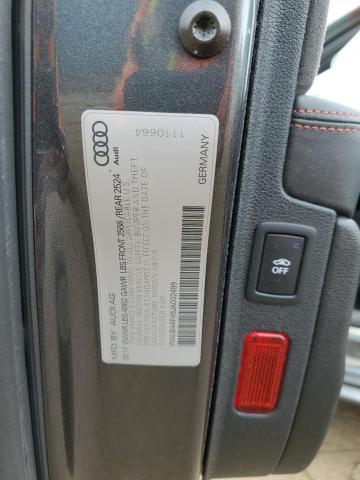 WAUB4AF46JA002499 - 2018 AUDI S4 PREMIUM PLUS GRAY photo 12