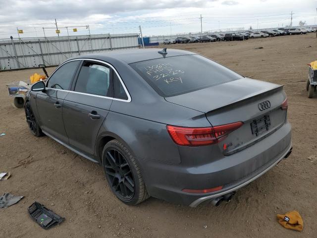 WAUB4AF46JA002499 - 2018 AUDI S4 PREMIUM PLUS GRAY photo 2