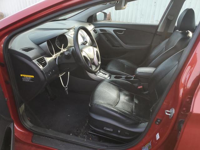 KMHDH4AE0DU584762 - 2013 HYUNDAI ELANTRA GLS RED photo 7