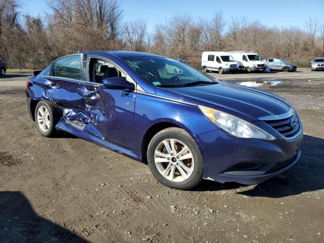 5NPEB4AC8EH840246 - 2014 HYUNDAI SONATA GLS BLUE photo 4