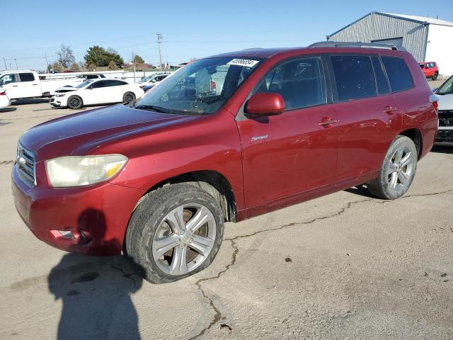 JTEDS43A182041451 - 2008 TOYOTA HIGHLANDER SPORT RED photo 1