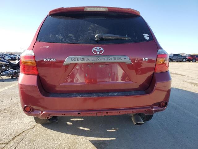 JTEDS43A182041451 - 2008 TOYOTA HIGHLANDER SPORT RED photo 6