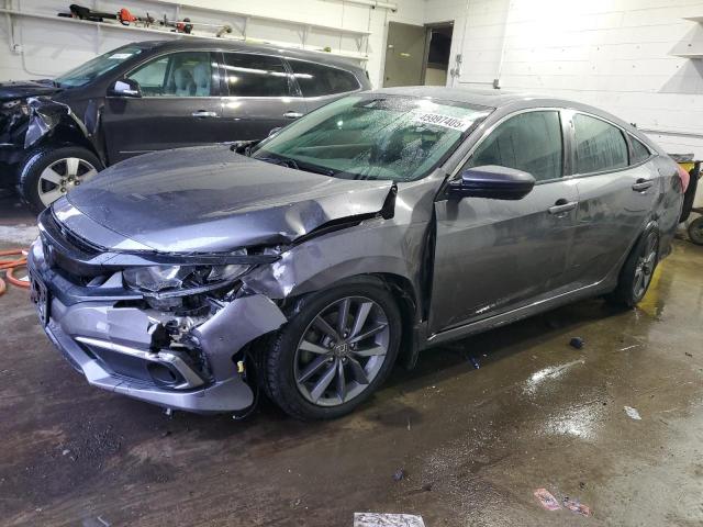 19XFC1F78KE002827 - 2019 HONDA CIVIC EXL GRAY photo 1