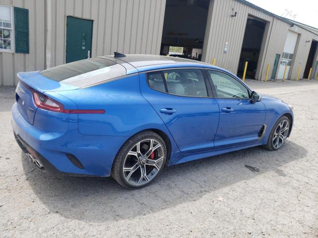 KNAE55LC0J6024661 - 2018 KIA STINGER GT2 BLUE photo 3