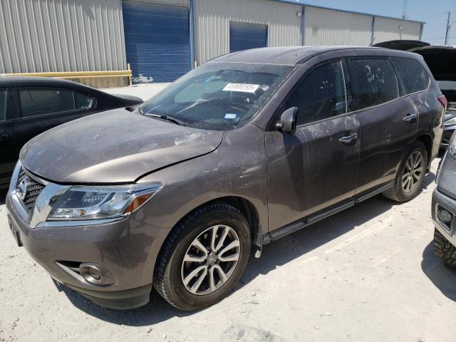 5N1AR2MNXEC645350 - 2014 NISSAN PATHFINDER S GRAY photo 1