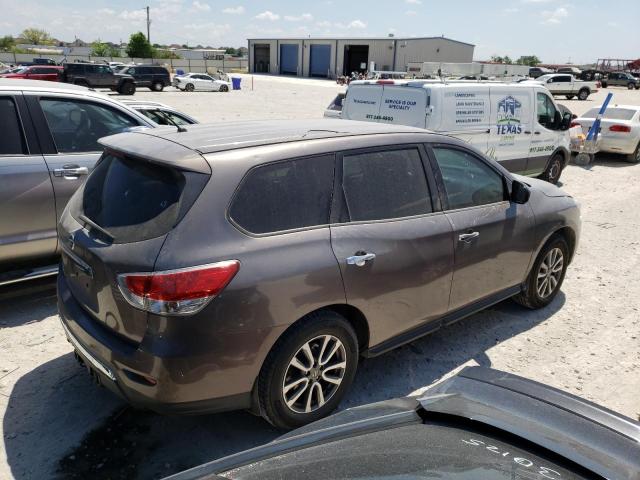 5N1AR2MNXEC645350 - 2014 NISSAN PATHFINDER S GRAY photo 3