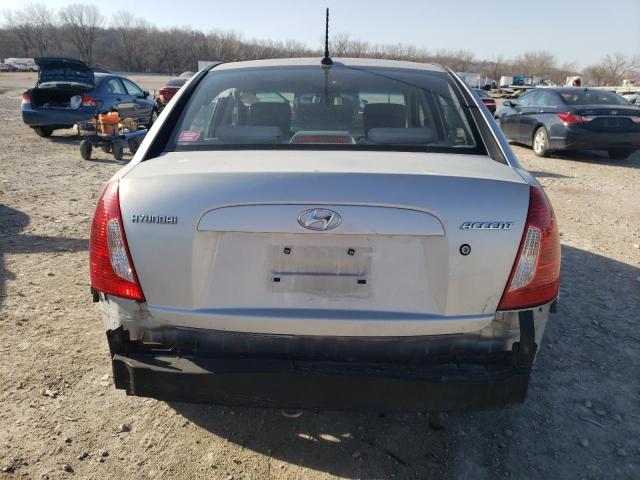 KMHCN4AC0AU495885 - 2010 HYUNDAI ACCENT GLS GRAY photo 6