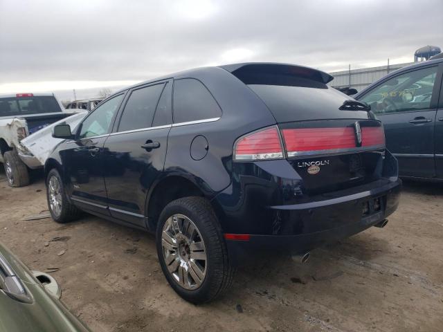 2LMDU88C28BJ01876 - 2008 LINCOLN MKX BLUE photo 2