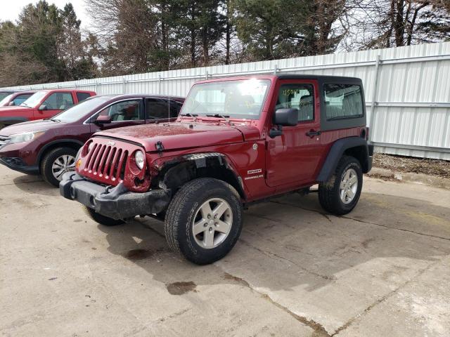 1C4AJWAG5DL557152 - 2013 JEEP WRANGLER SPORT BURGUNDY photo 1