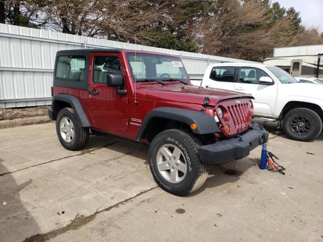 1C4AJWAG5DL557152 - 2013 JEEP WRANGLER SPORT BURGUNDY photo 4