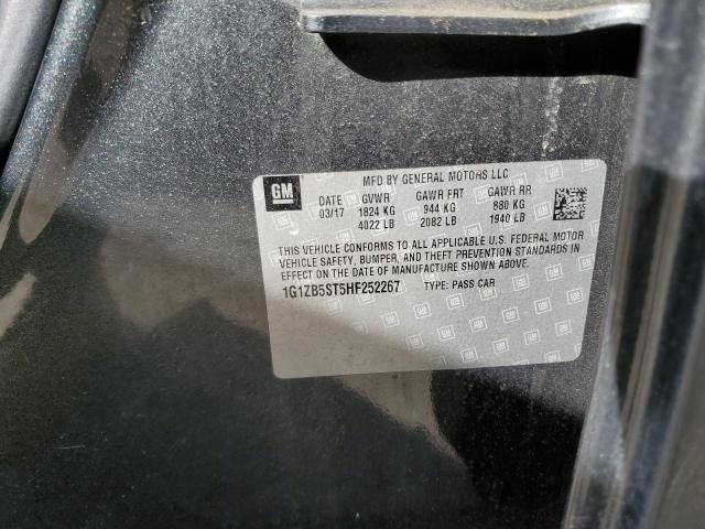 1G1ZB5ST5HF252267 - 2017 CHEVROLET MALIBU LS CHARCOAL photo 13