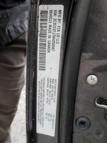 2C3CDZFJ7NH256987 - 2022 DODGE CHALLENGER R/T SCAT PACK CHARCOAL photo 12