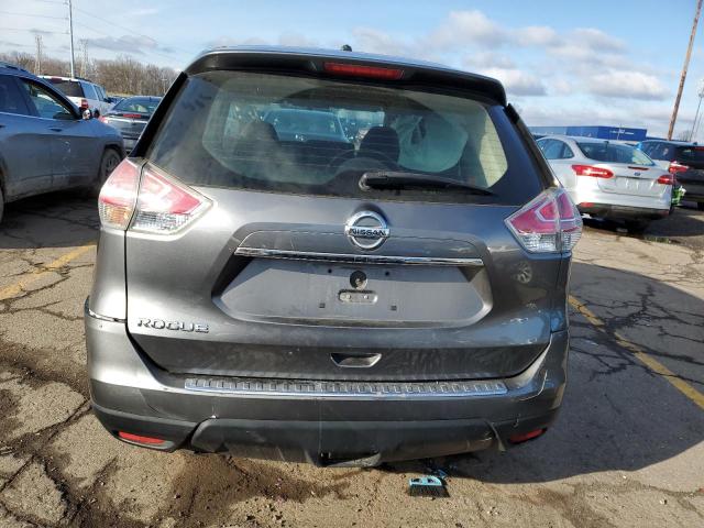 KNMAT2MV9FP521733 - 2015 NISSAN ROGUE S GRAY photo 6