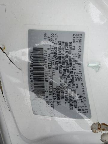 3N1CP5BV5PL540149 - 2023 NISSAN KICKS S WHITE photo 13