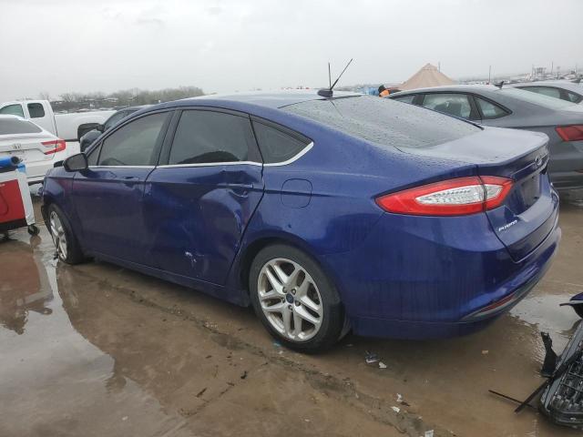 1FA6P0H77G5100459 - 2016 FORD FUSION SE BLUE photo 2