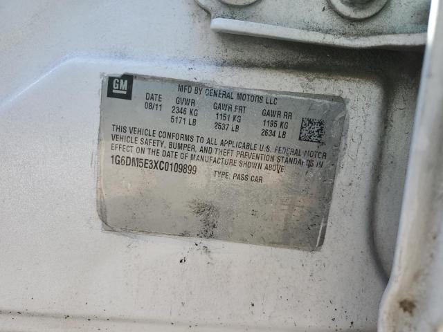 1G6DM5E3XC0109899 - 2012 CADILLAC CTS PERFORMANCE COLLECTION Beyaz fotoğraf 12