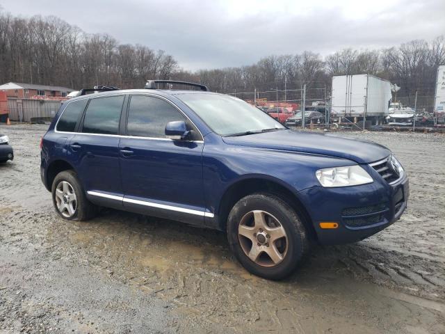 WVGBG77L45D015335 - 2005 VOLKSWAGEN TOUAREG 3.2 BLUE photo 4