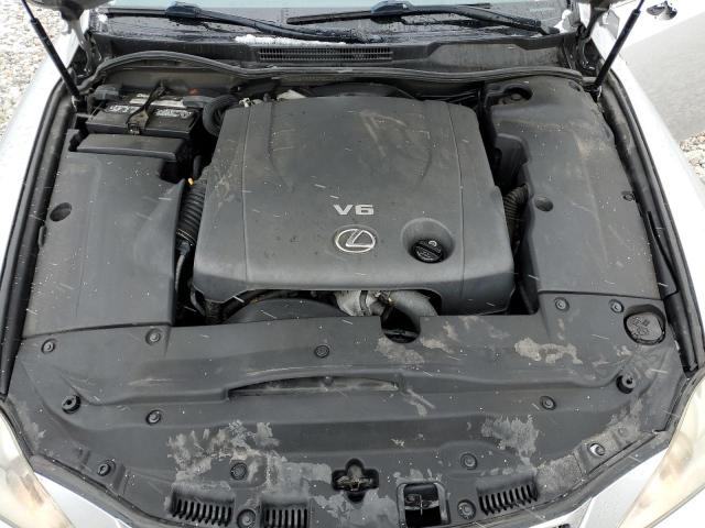 JTHBK262672051202 - 2007 LEXUS IS 250 SILVER photo 11